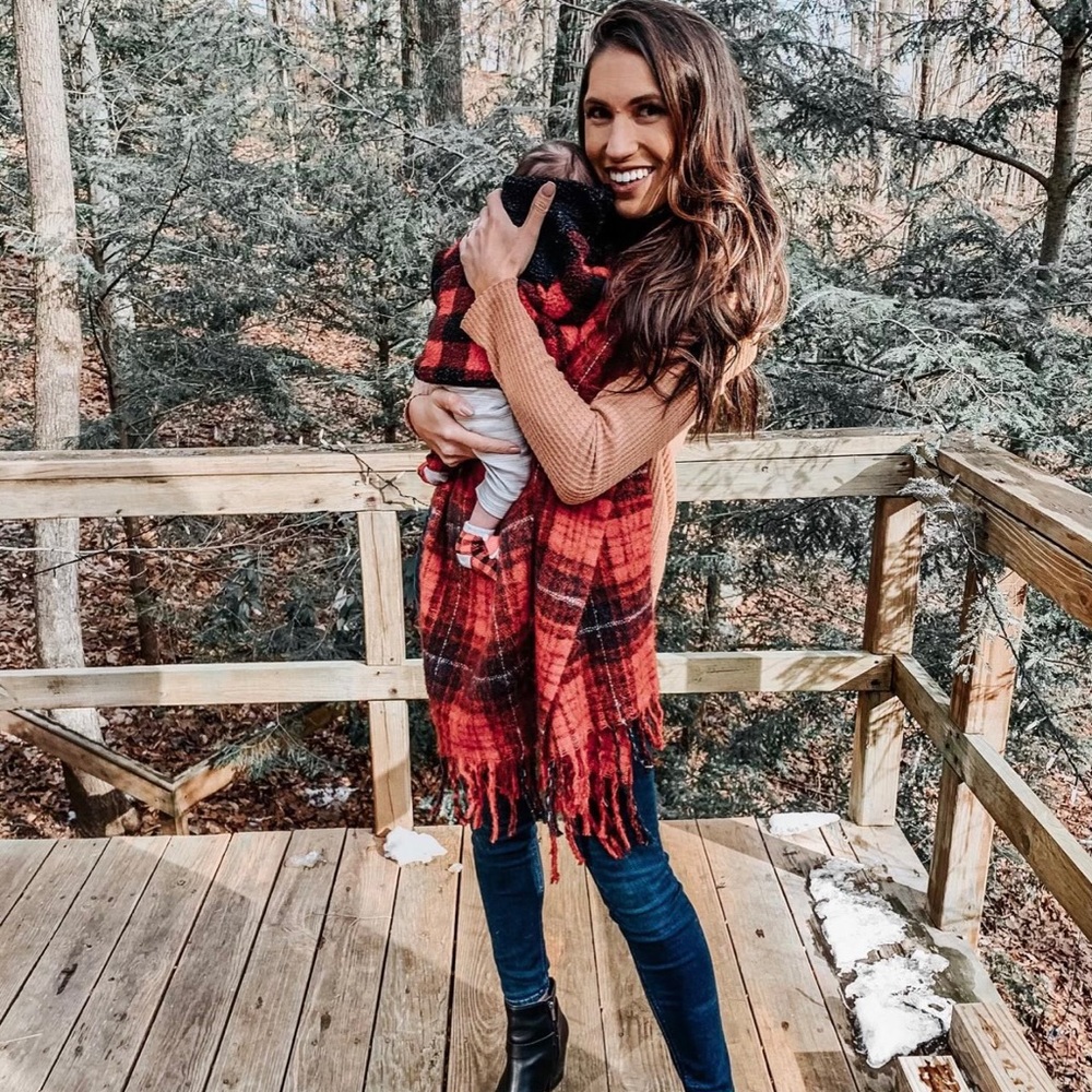 H&M Plaid scarf!
